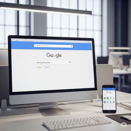 Topo do Google responsivo